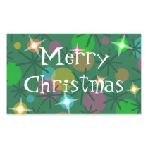 Christmas Lights Merry Christmas sticker rectangle
