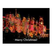 Christmas Lights on Tourist Attractions Postcard