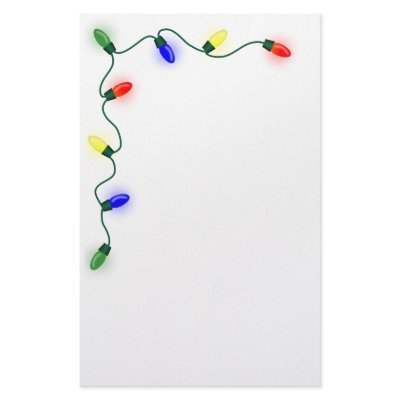 Christmas Lights Stationery by AJsGraphics