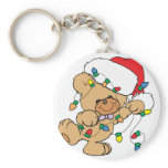 Christmas Lights Teddy Bear Key Chains