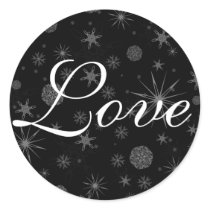 Christmas Love Holiday Greeting Cards Seals