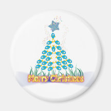 Christmas Magnets: Fish Christmas Tree