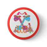 Christmas Magnets Key Chains Buttons: 2 giraffes