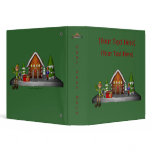 Christmas Male Elf Scene Holiday Custom Binder