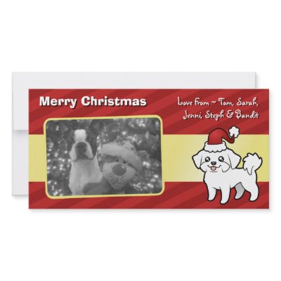Christmas Maltese (puppy cut) by CartoonizeMyPet