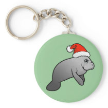 Christmas Manatee Santa