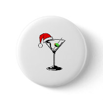 Christmas Martini Buttons