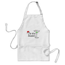 Christmas Martini Tis The Season Aprons
