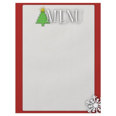 Christmas menu flyer by megnomad