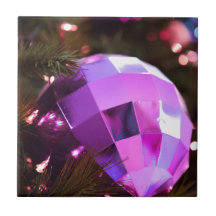 Christmas Merry Holiday Tree Ornaments celebration Ceramic Tiles