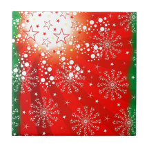 Christmas Merry Holiday Tree Ornaments celebration Tile
