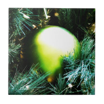 Christmas Merry Holiday Tree Ornaments celebration Tile