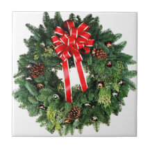 Christmas Merry Holiday Tree Ornaments celebration Tiles