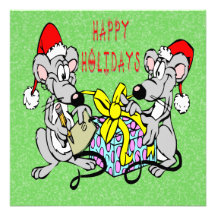 Christmas Mice Christmas Invitation