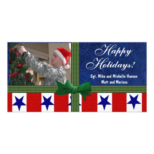 "Christmas Military" Photo Card