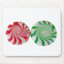 Christmas mints red and green mouse pads