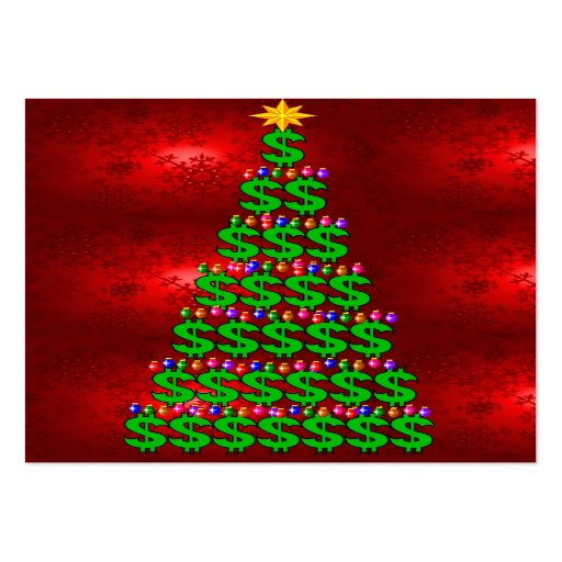 Christmas Money Tree Business Cards
