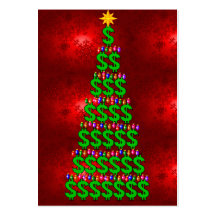 Christmas Money Tree Business Cards