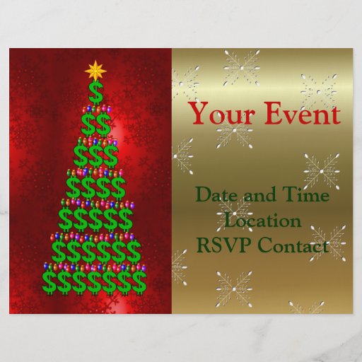 Christmas Money Tree Personalized Flyer
