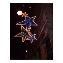 Christmas Moon Post Card