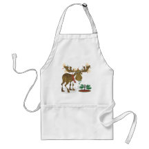 Christmas Moose~ Apron