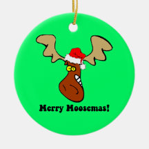 Christmas moose christmas ornaments