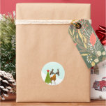 Christmas Moose Stickers