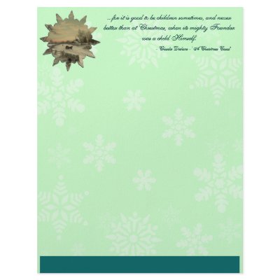 Christmas Morn - Letterhead by bontondesigns