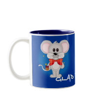 Christmas Mouse with Custom Text Coffee Mugs
