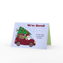 Christmas Moving Announcement card