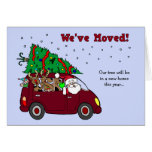 Christmas Moving Announcement card