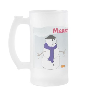 Christmas Mug with Snowmen by hazengraphics