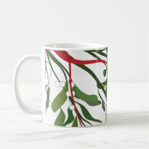 Christmas mugs - mistletoe