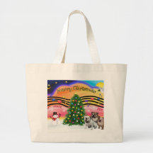 Christmas Music 2 - English Bulldogs (three) Canvas Bag