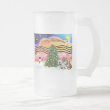 Christmas Music 2 - English Bulldogs (three) Mug