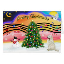 Christmas Music 2 - Great Pyrenees 4 Card