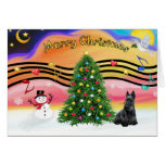 Christmas Music 2 - Scottish Terrier Card