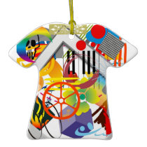 christmas music art christmas tree ornaments