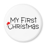 Christmas My First Christmas (Santa Hat) Refrigerator Magnet