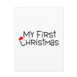Christmas My First Christmas (Santa Hat) Post Card