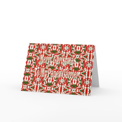 Christmas Newspaper Carrier Card by NormaJean35
