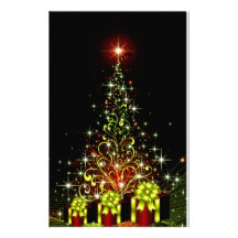 Christmas Night Wonderland Green Set Stationery