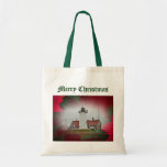 Christmas Nobska Point Lighthouse Canvas Bags