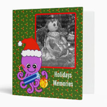 Christmas Octopus Binders