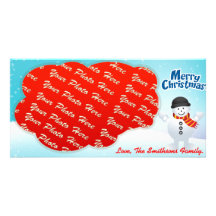 Christmas on Ice Photo Custom Photo Card