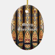 Christmas organ pipe ornament