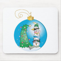 Christmas Ornament/Boules de Noël Mouse Pads