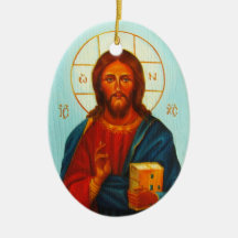 Christmas Ornament, Christ Pantocrator
