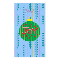 Christmas Ornament Gift Tag Business Cards