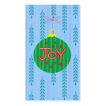 Christmas Ornament Gift Tag business cards